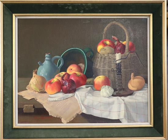 Hans Neugebauer (Austrian, 1892-1971) Table top still life